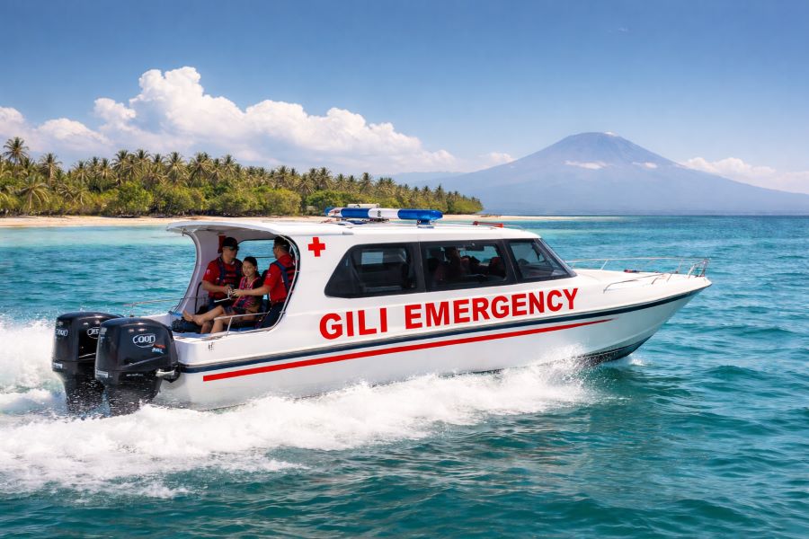 Gili Air boat ambulance