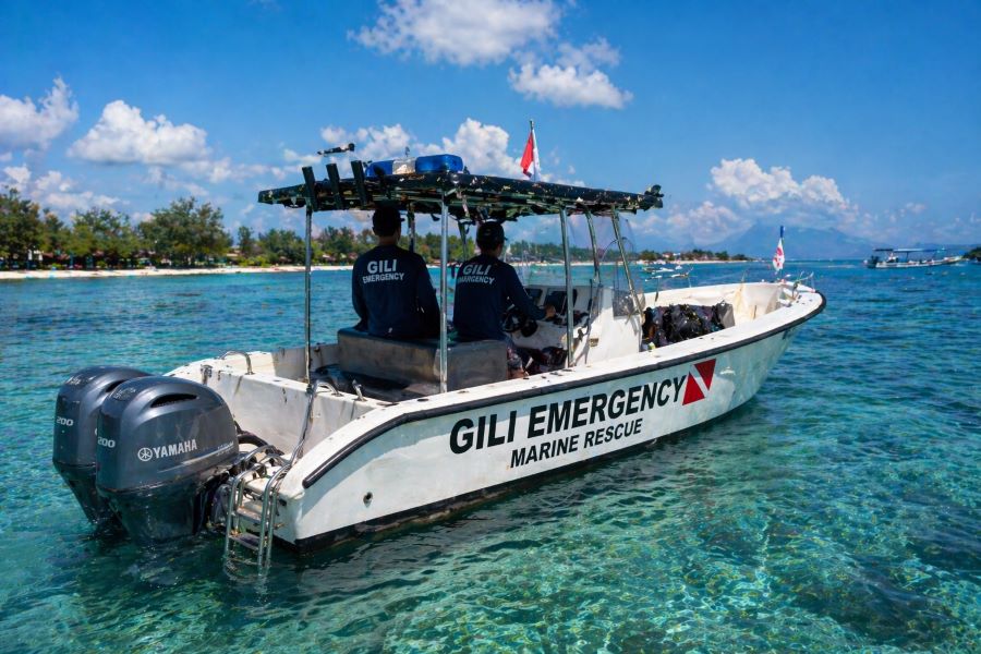 Gili Trawangan marine rescue